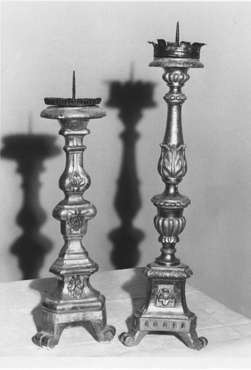 candeliere, serie - bottega italiana (sec. XIX)