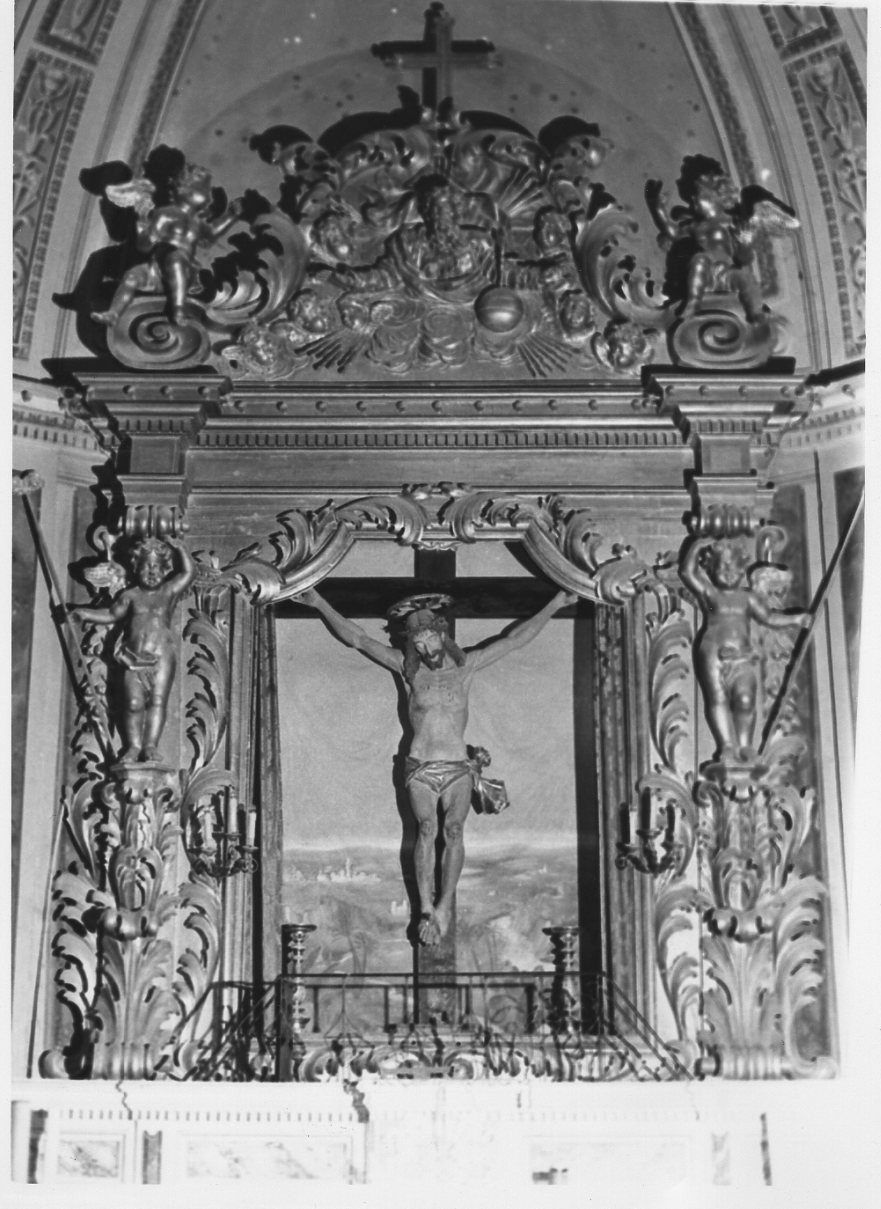 mostra d'altare, elemento d'insieme - bottega italiana (sec. XVIII)