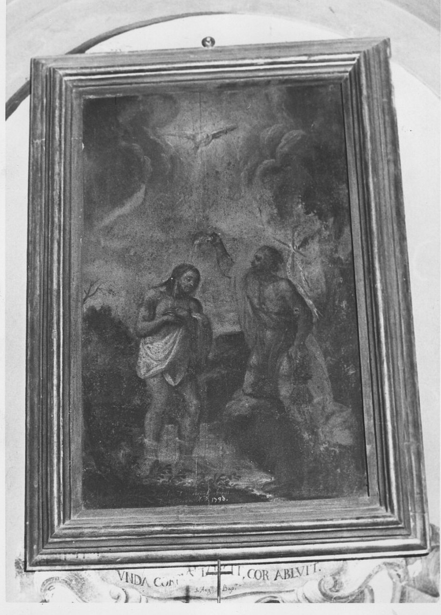 battesimo di Cristo (dipinto, elemento d'insieme) - ambito italiano (sec. XVIII)