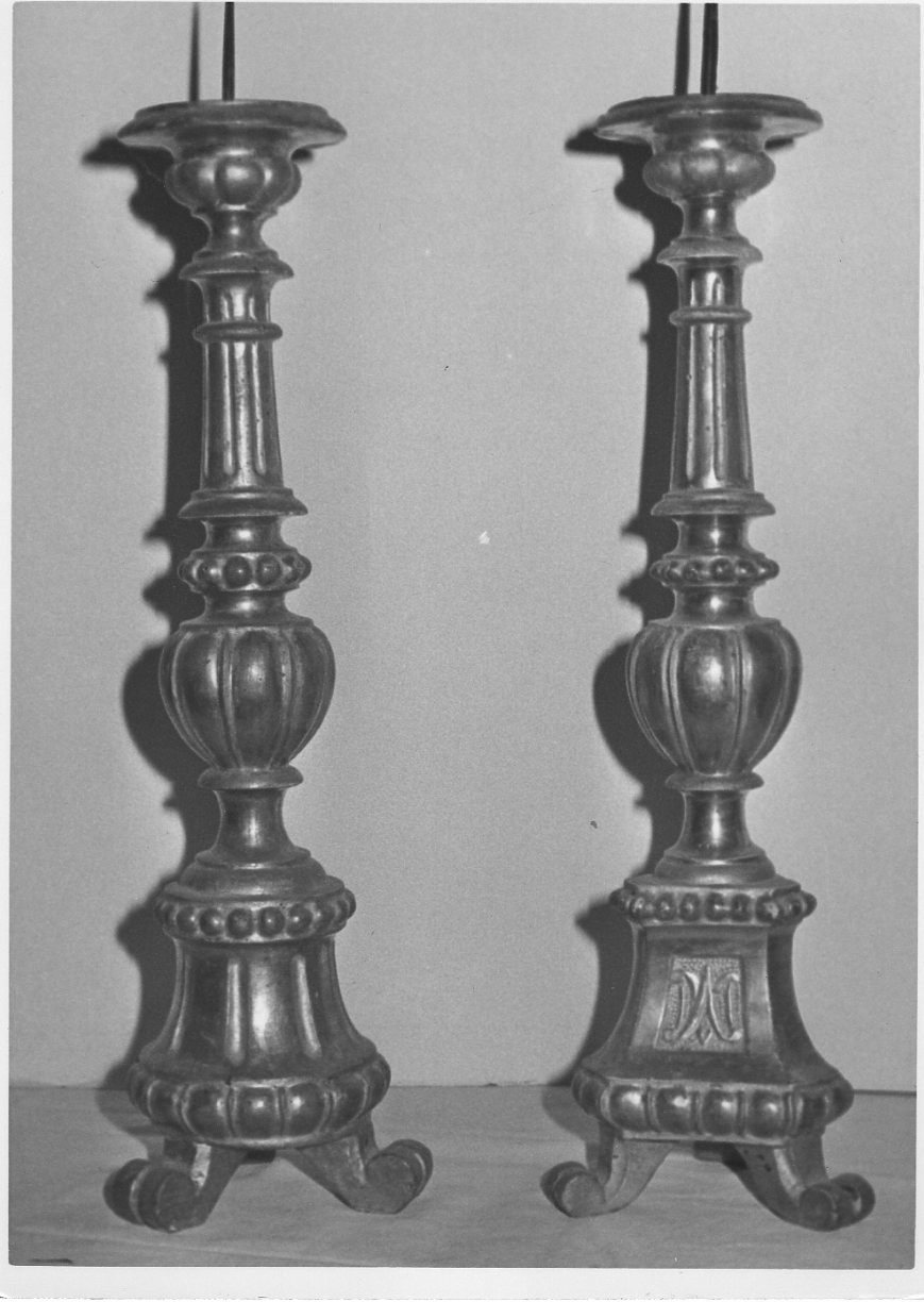 candeliere, insieme - bottega italiana (sec. XIX)