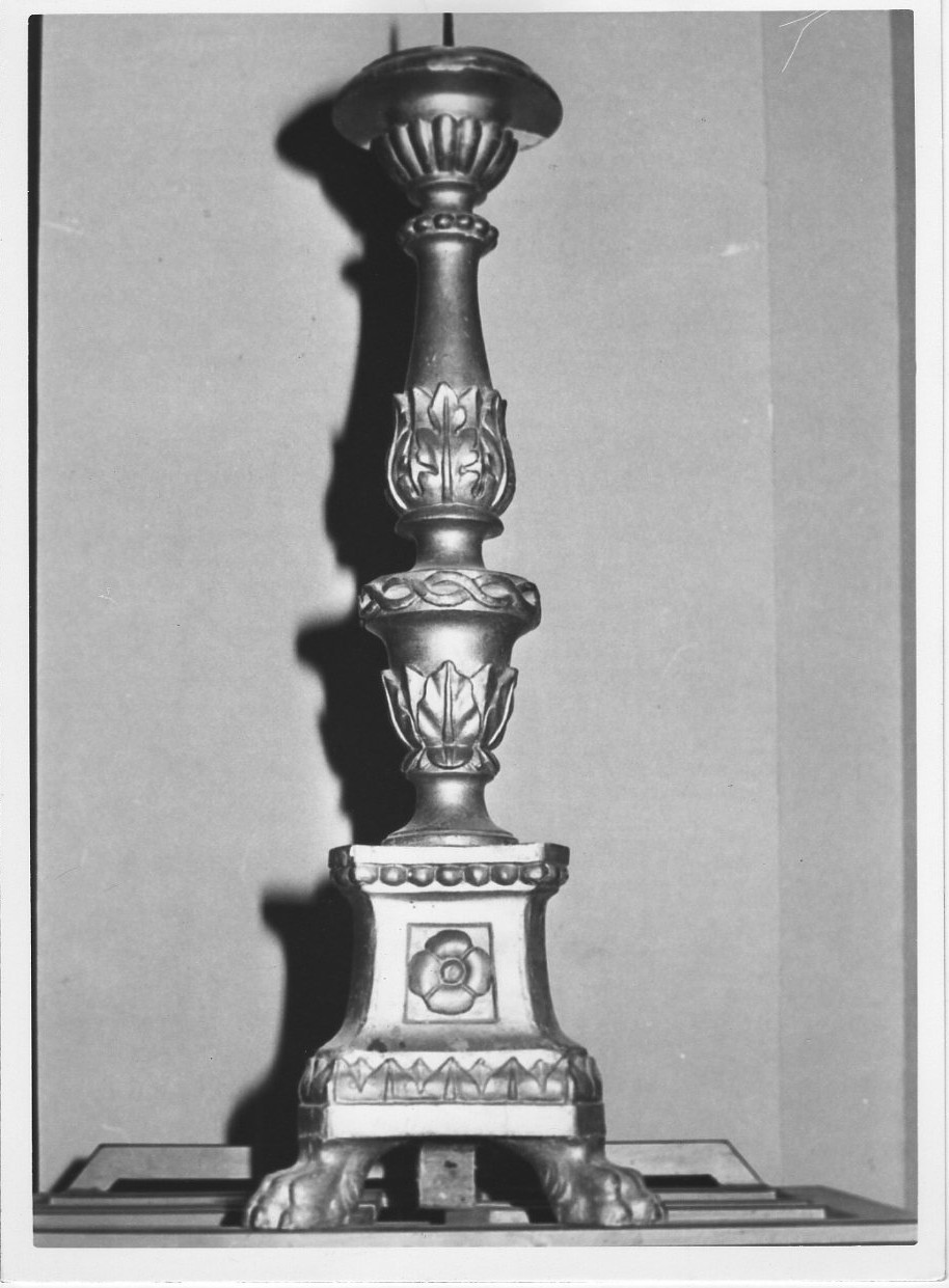 candeliere, insieme - bottega italiana (secc. XVIII/ XIX)