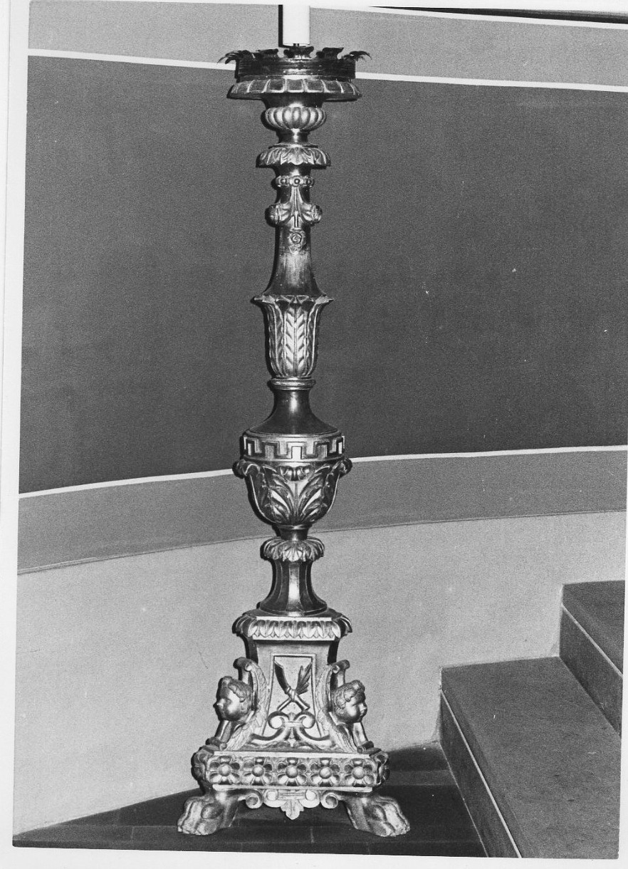 candeliere, insieme - bottega italiana (sec. XIX)