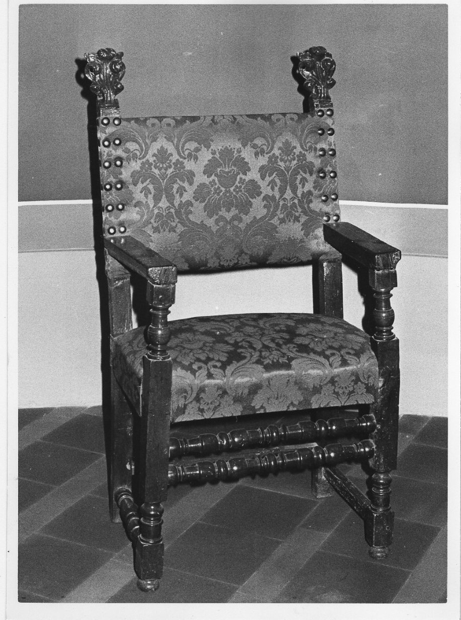 seggiolone, opera isolata - bottega italiana (sec. XVII)