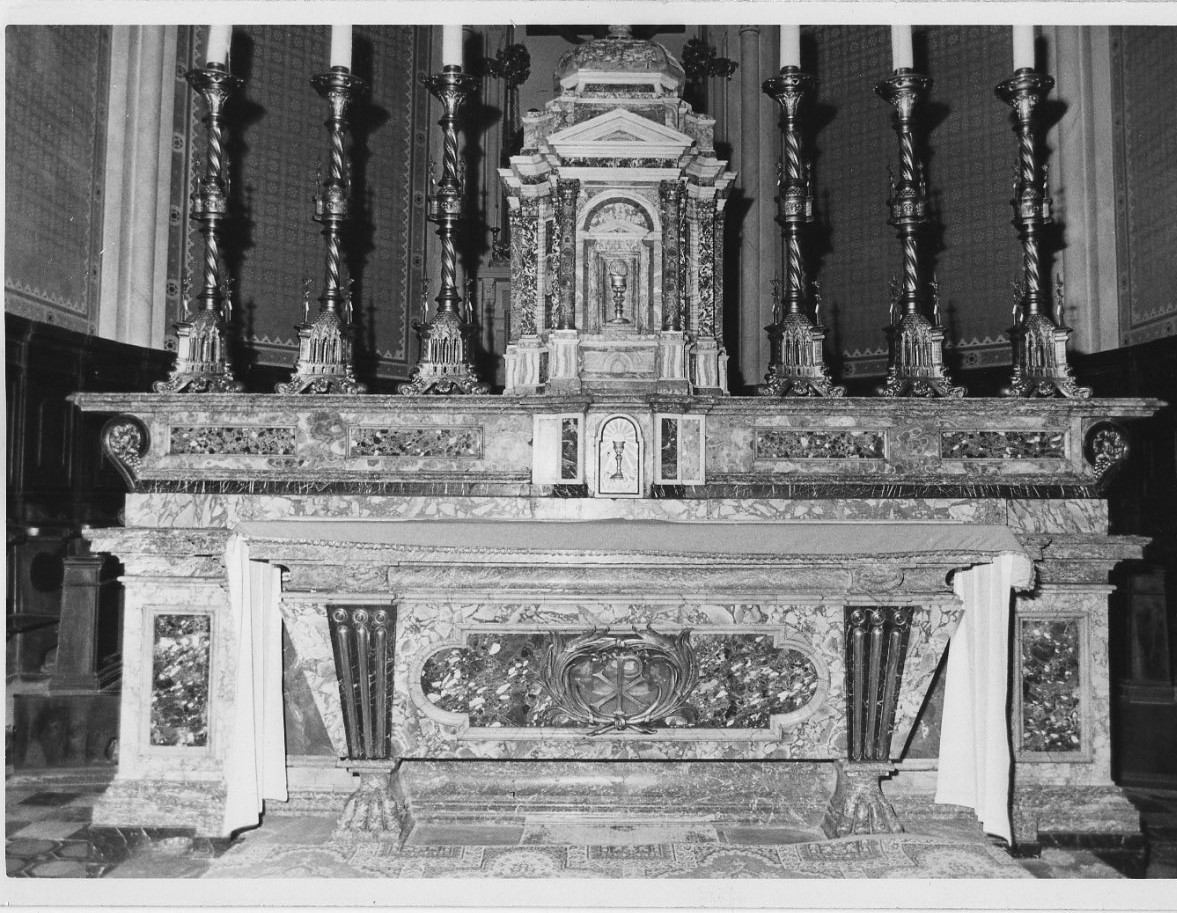 altare maggiore, opera isolata di Murena Carlo (prima metà sec. XVIII)