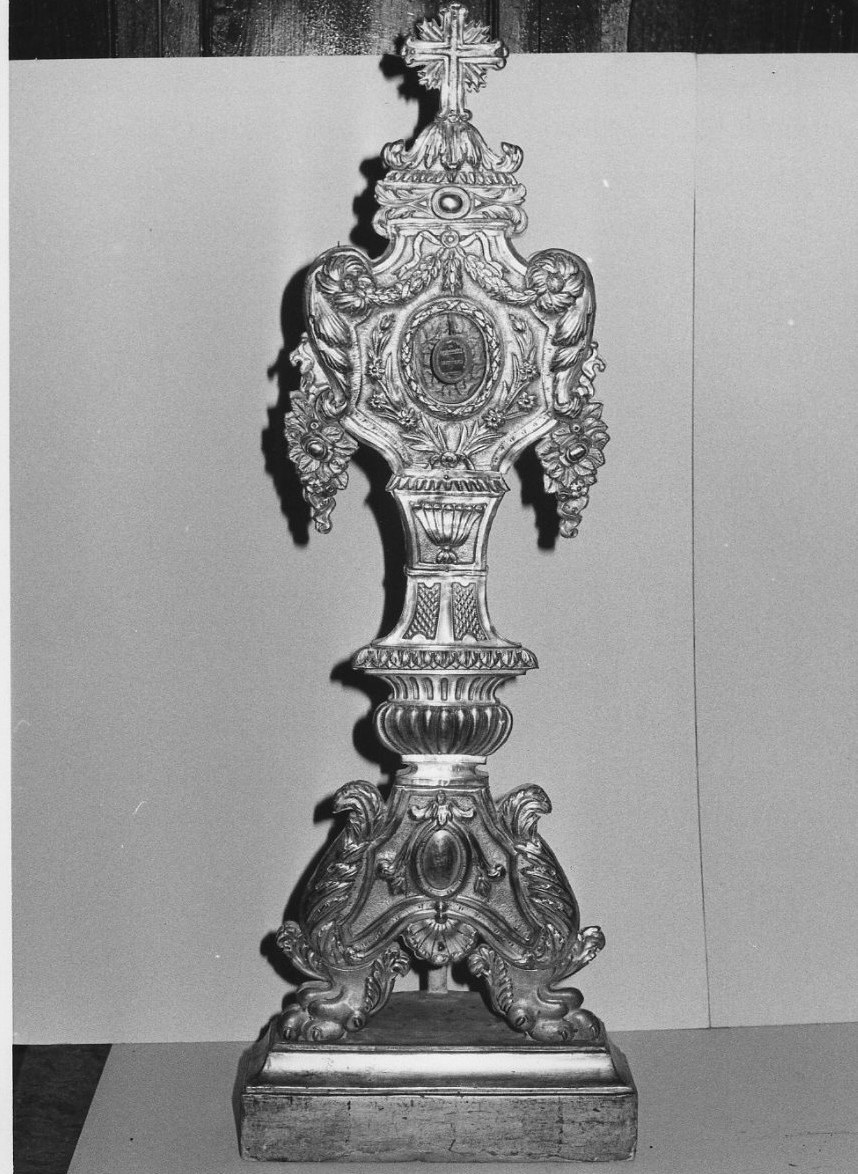 reliquiario, insieme - bottega italiana (sec. XVIII)