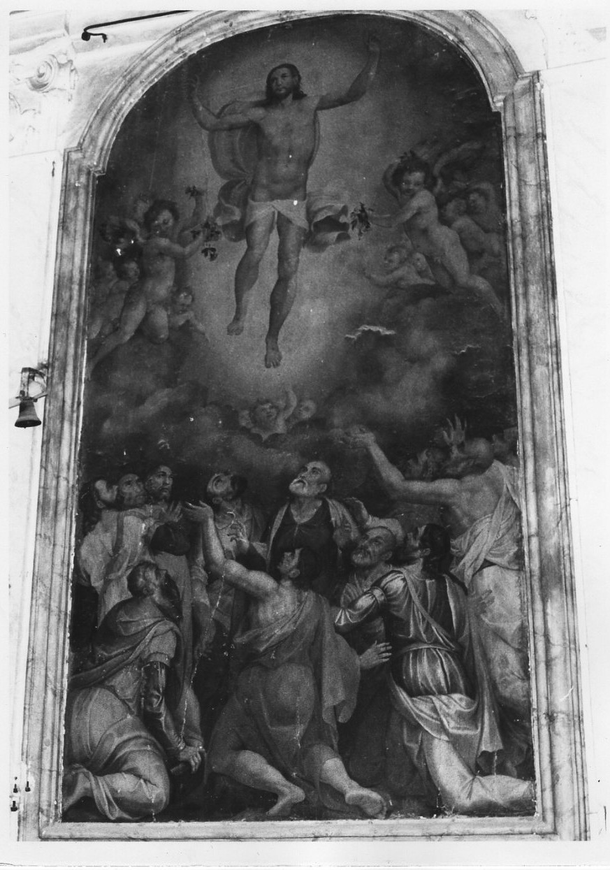 ascensione di Cristo (dipinto, opera isolata) di Circignani Nicolò detto Pomarancio (cerchia) (seconda metà sec. XVI)
