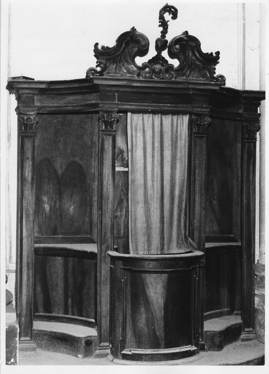 confessionale, coppia - bottega italiana (sec. XVIII)
