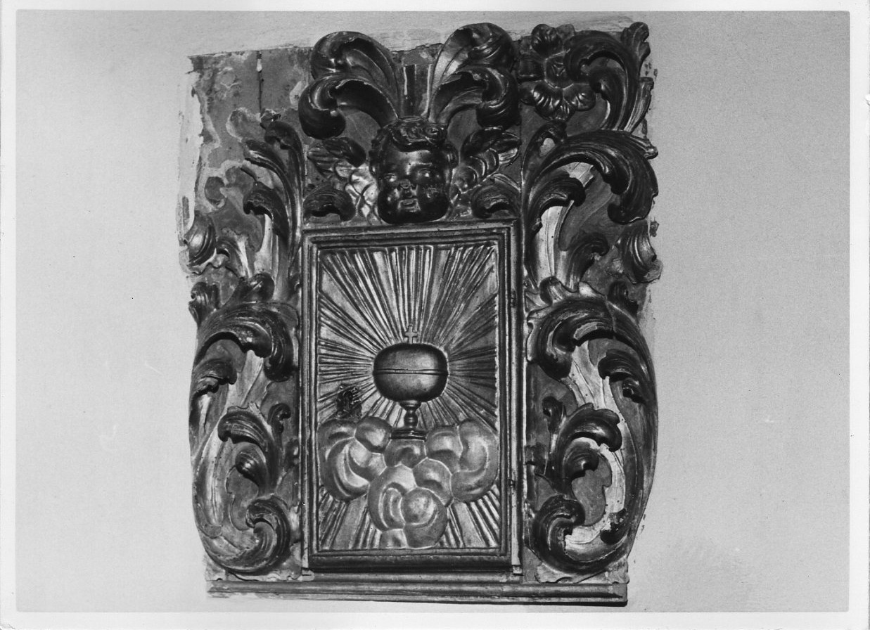 armadietto per oli santi, opera isolata - bottega italiana (sec. XVII)