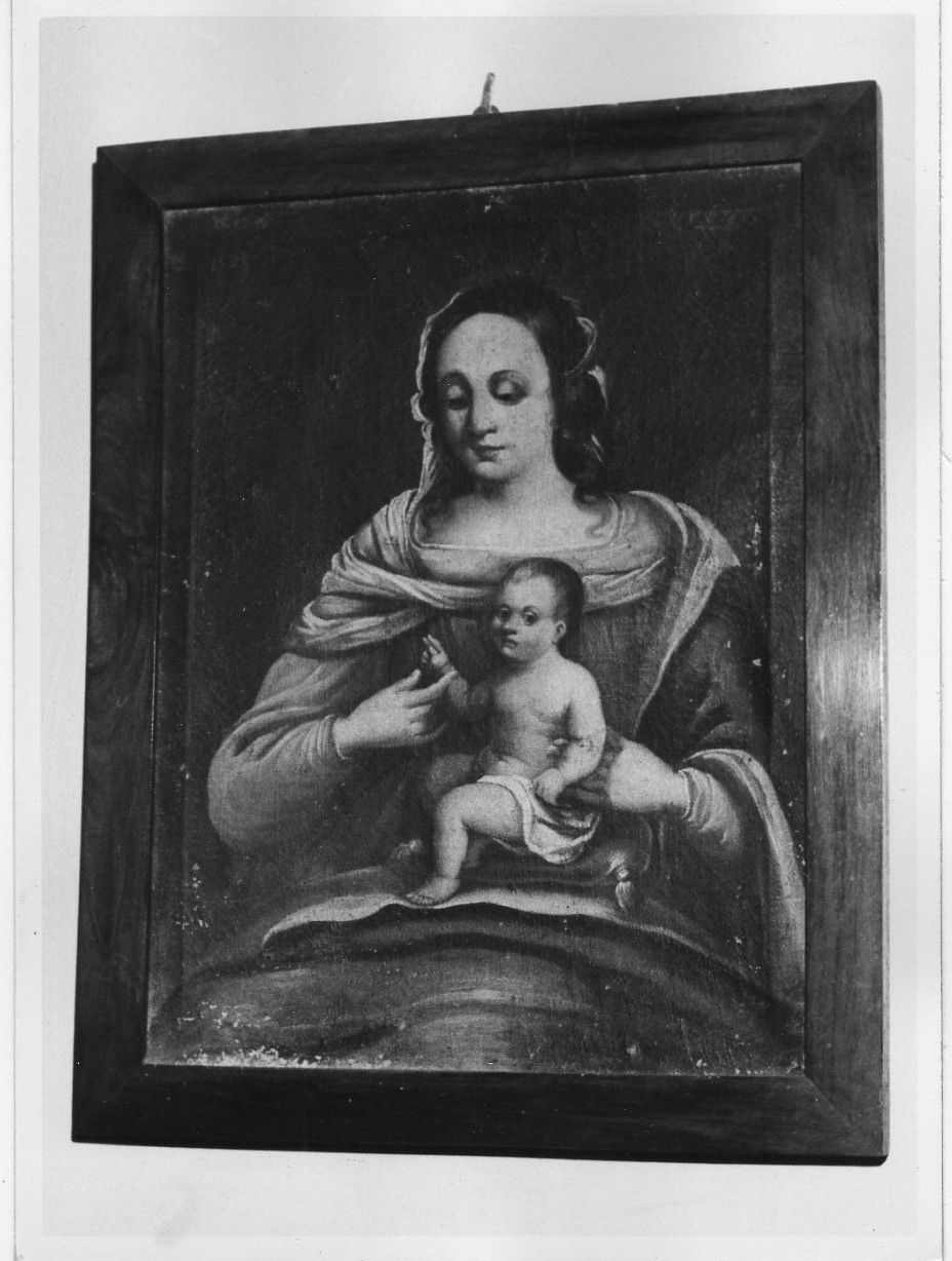 Madonna con Bambino (dipinto, opera isolata) - ambito italiano (sec. XVII)