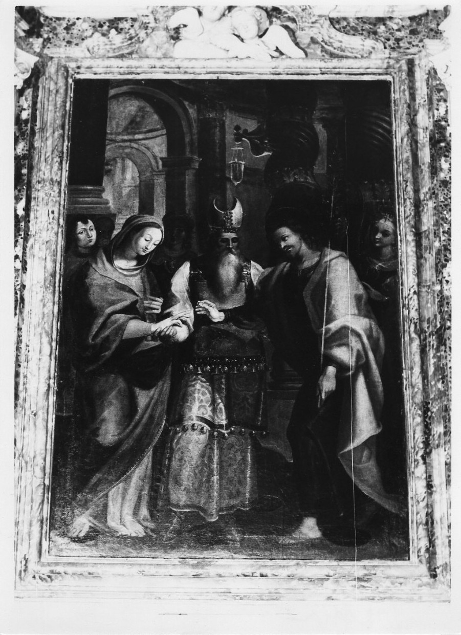 Sposalizio di Maria Vergine (dipinto, opera isolata) di Circignani Nicolò detto Pomarancio (attribuito) (fine sec. XVI)