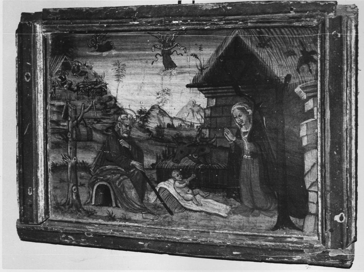 natività di Gesù (dipinto, opera isolata) - ambito italiano (inizio sec. XVI)