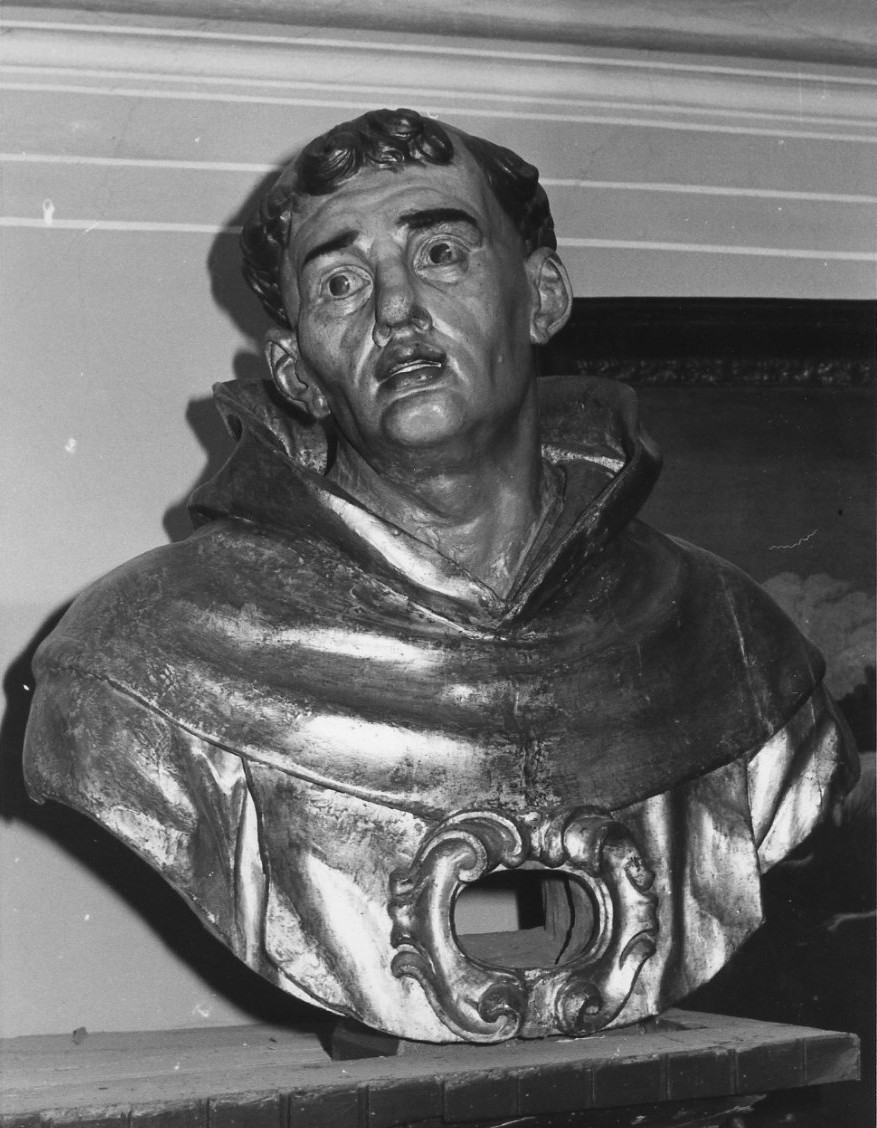 Santo francescano (reliquiario - a busto, opera isolata) - bottega italiana (inizio sec. XVI)