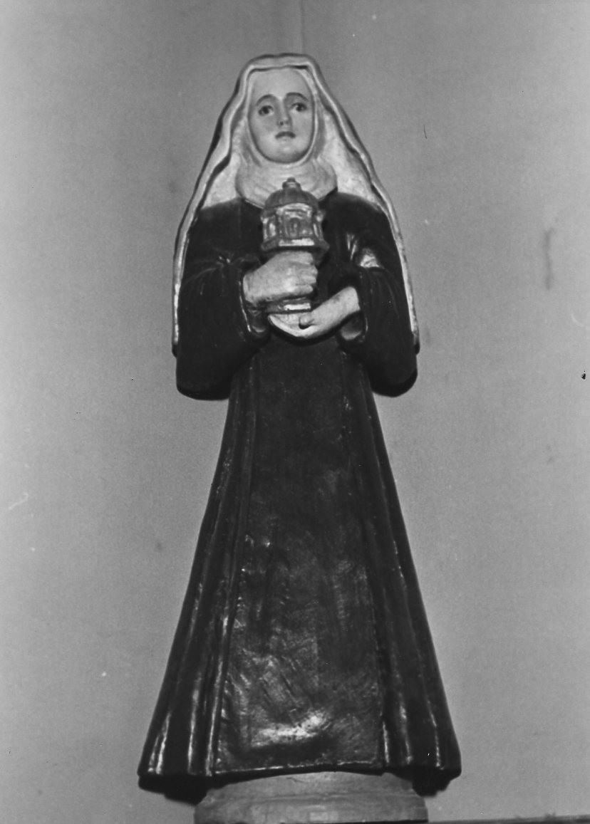 Santa Chiara (scultura, opera isolata) - bottega italiana (sec. XVII)