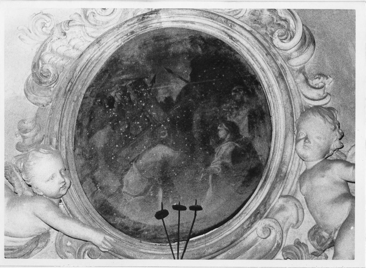 stazione VII: Gesù cade sotto la croce la seconda volta (Via Crucis, elemento d'insieme) - ambito italiano (sec. XVII)