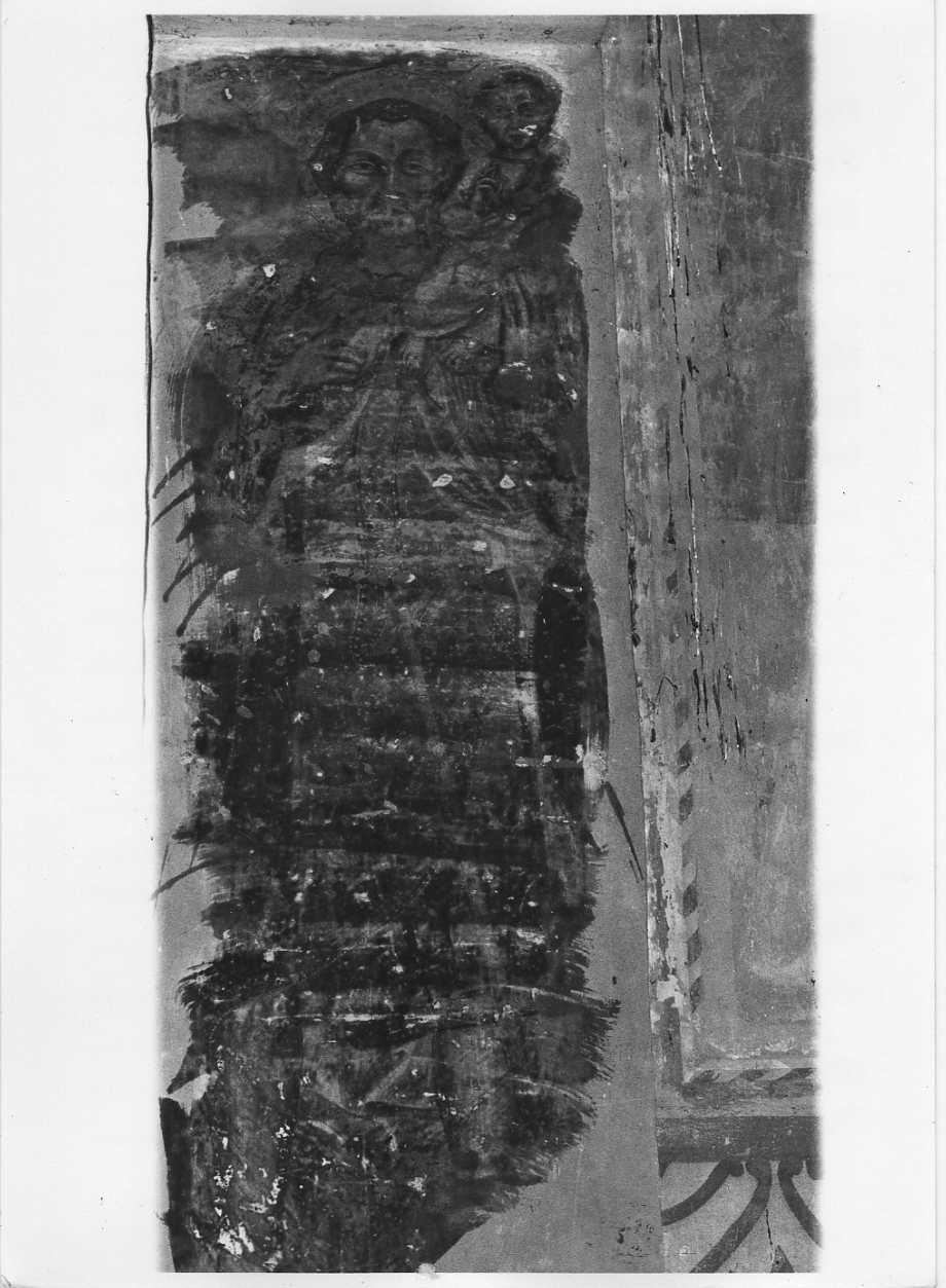 San Cristoforo (dipinto, opera isolata) - ambito italiano (seconda metà sec. XIV)