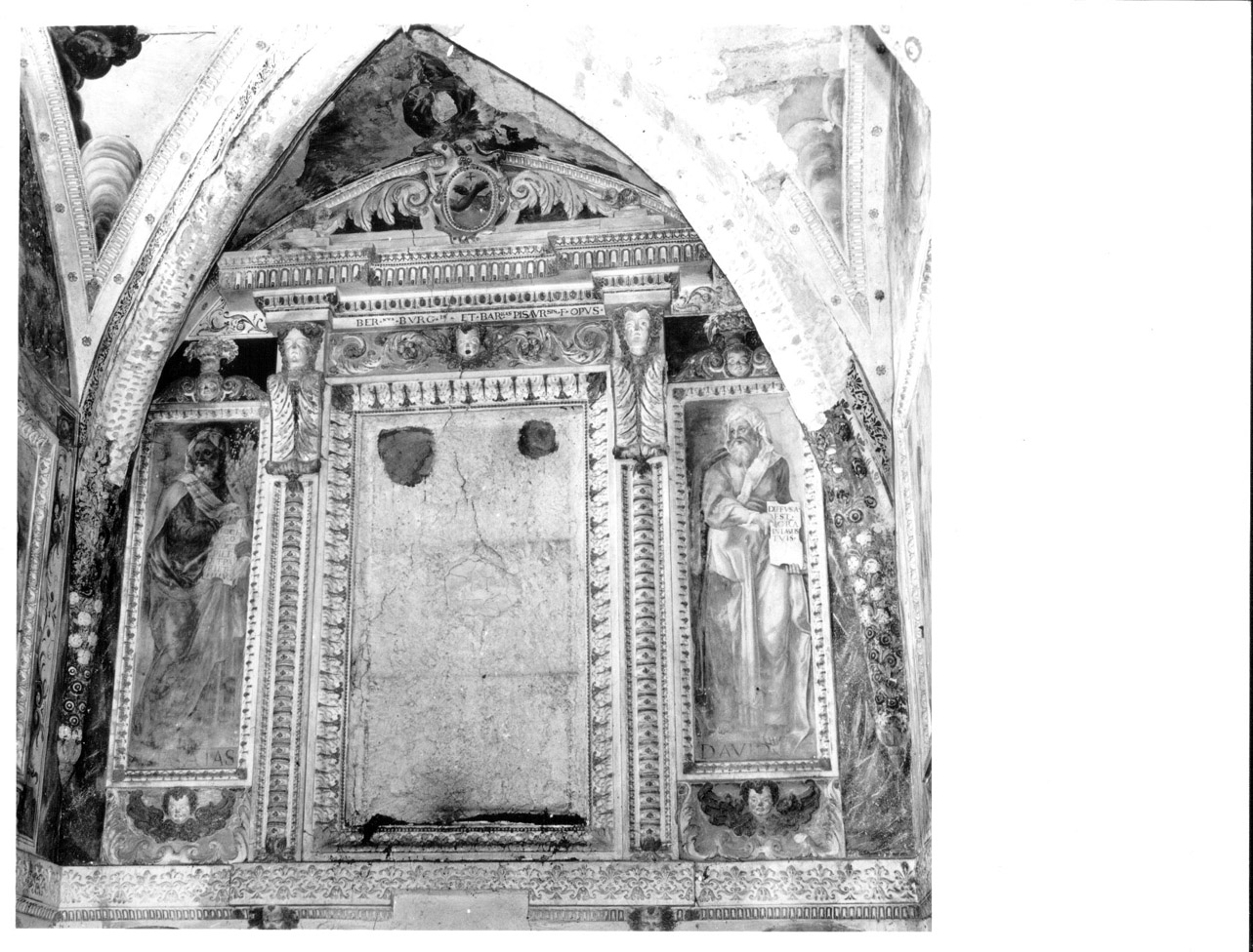 mostra d'altare, complesso decorativo - bottega umbra (sec. XVI)