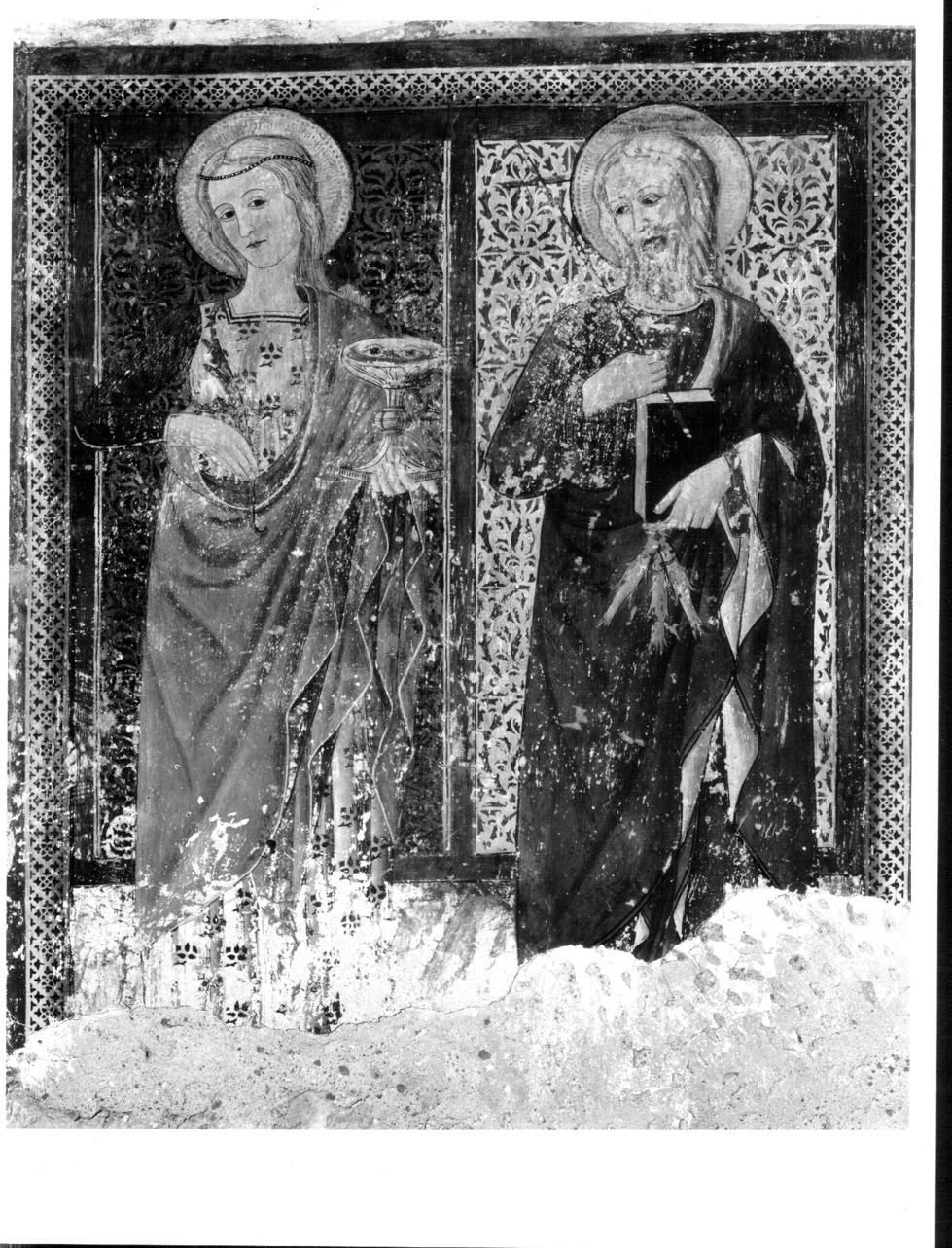 Santa Lucia e Sant'Andrea (dipinto, opera isolata) - ambito umbro (ultimo quarto sec. XV)