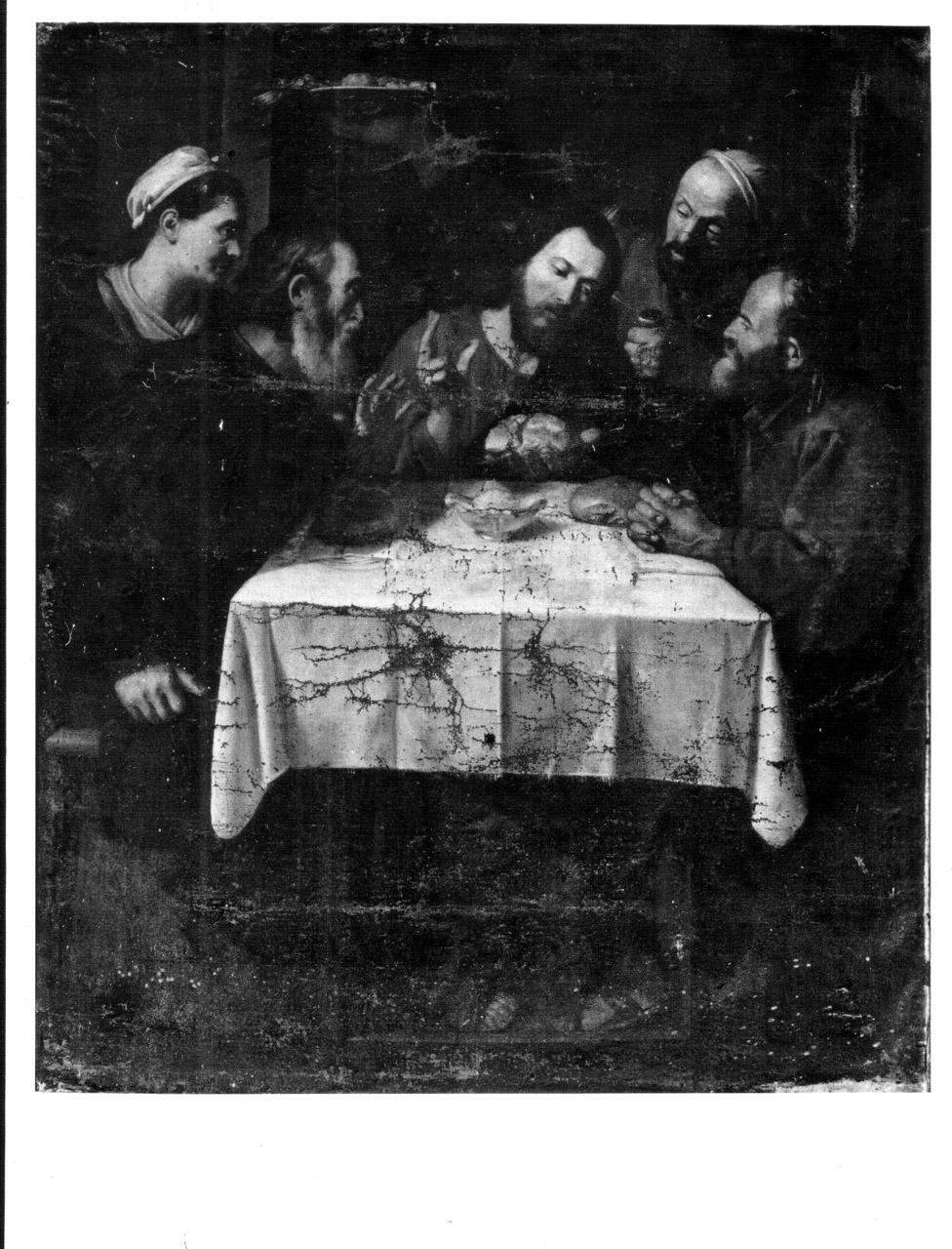 cena in Emmaus (dipinto, opera isolata) di Calisti Calisto (attribuito) (sec. XVII)