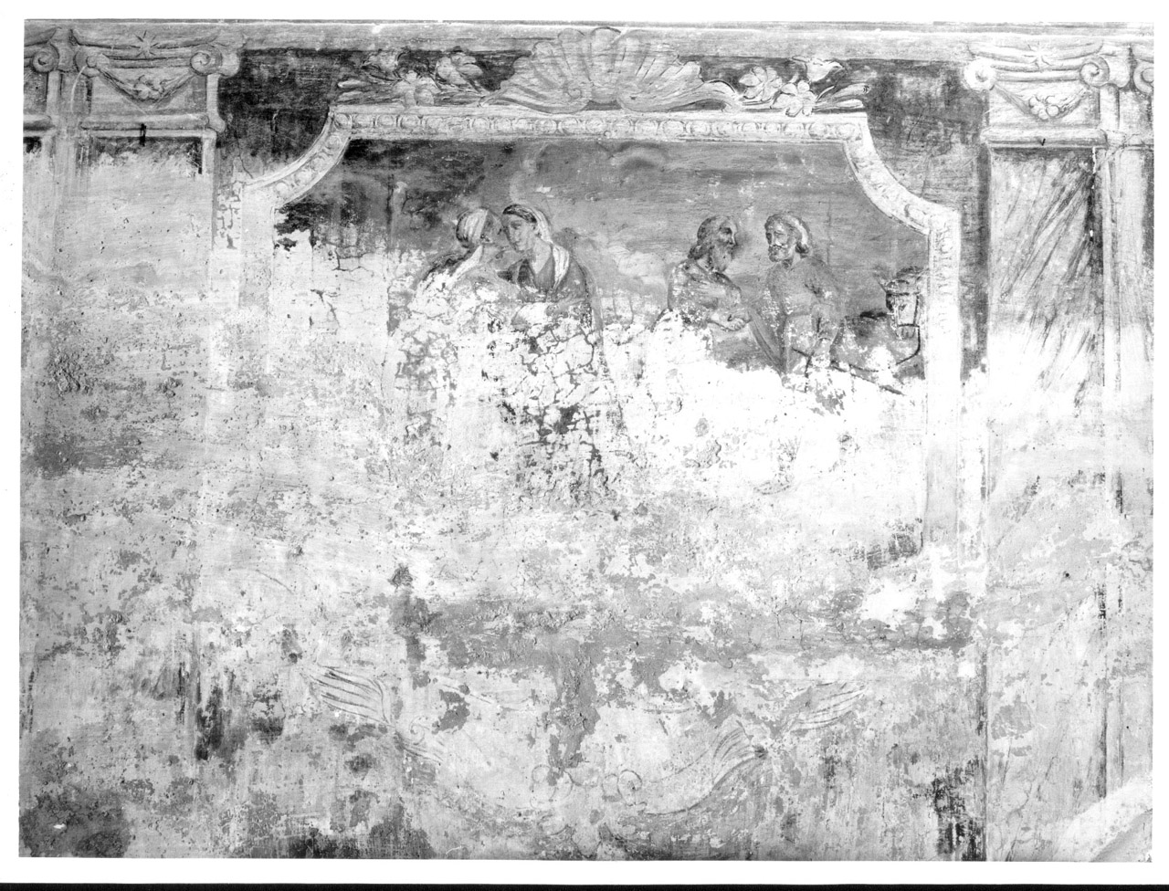 fuga in Egitto (dipinto, elemento d'insieme) - ambito umbro (sec. XVIII)