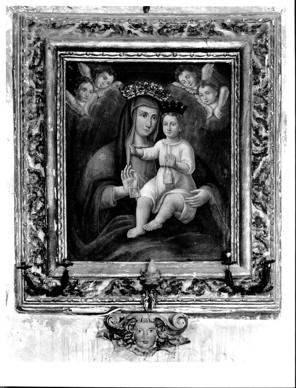 Madonna del Carmelo (dipinto, opera isolata) - ambito umbro (sec. XVII)