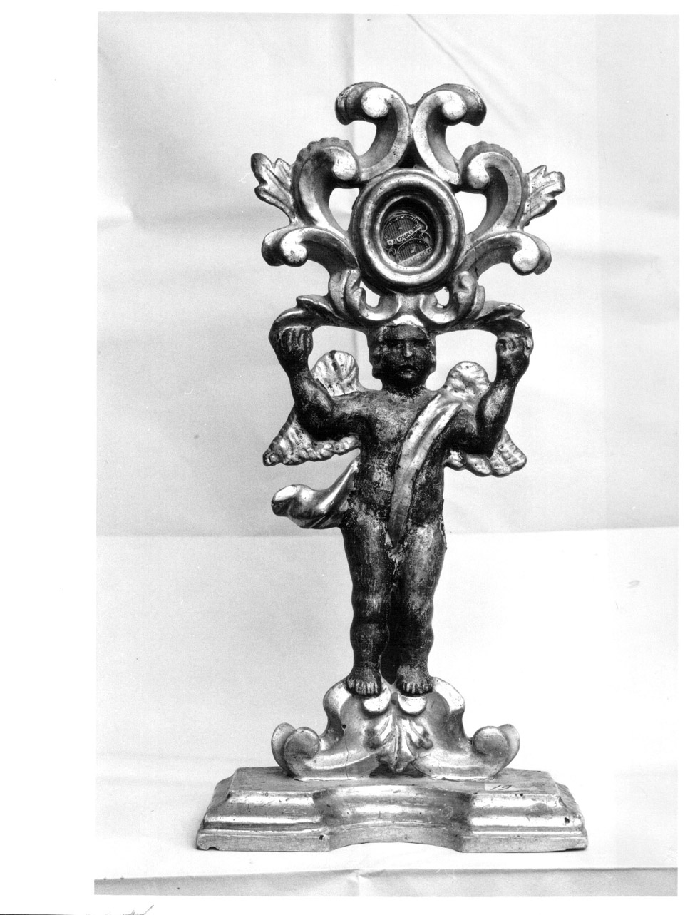 angelo (reliquiario - a ostensorio, opera isolata) - bottega umbra (sec. XVIII)