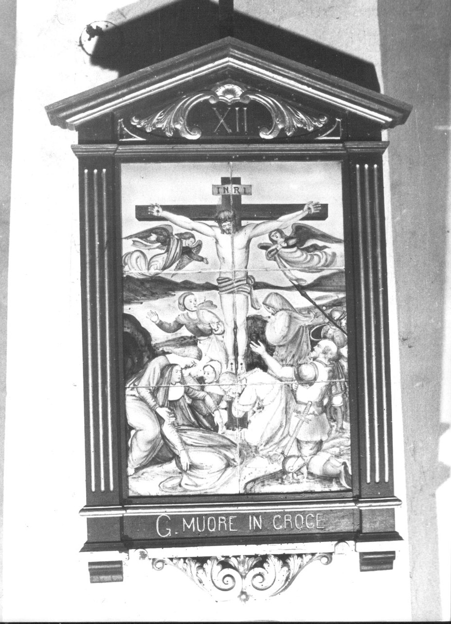 stazioni della via crucis (Via Crucis, serie) di Cattozzo Guido (secondo quarto sec. XX)