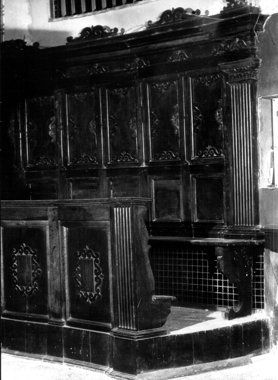 stalli del coro, opera isolata - bottega Italia centrale (sec. XVII)