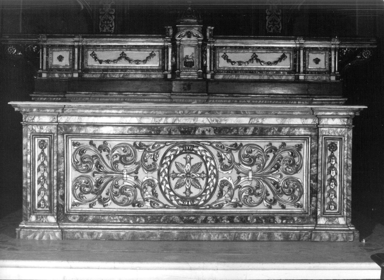 paliotto, elemento d'insieme - bottega Italia centrale (sec. XVII)