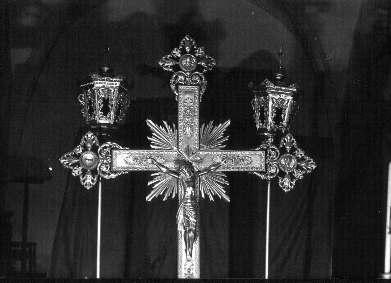 lanterna processionale, coppia - produzione Italia settentrionale (seconda metà sec. XIX)