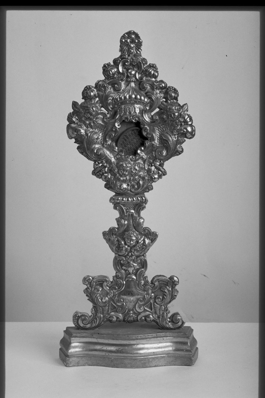 reliquiario - a ostensorio, opera isolata di Politi Antonio (secondo quarto sec. XVIII)