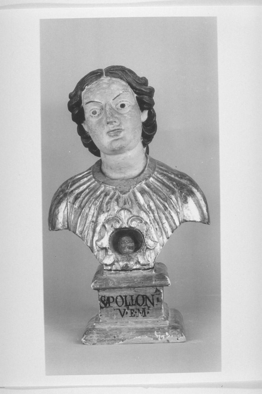 Santa Apollonia martire (reliquiario - a busto, opera isolata) - bottega umbra (terzo quarto sec. XVII)