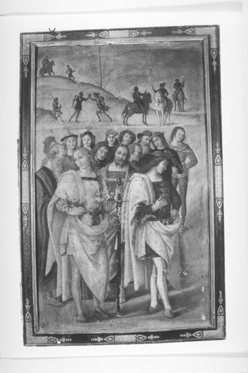 natività di Gesù (dipinto, elemento d'insieme) - ambito umbro (sec. XVII)