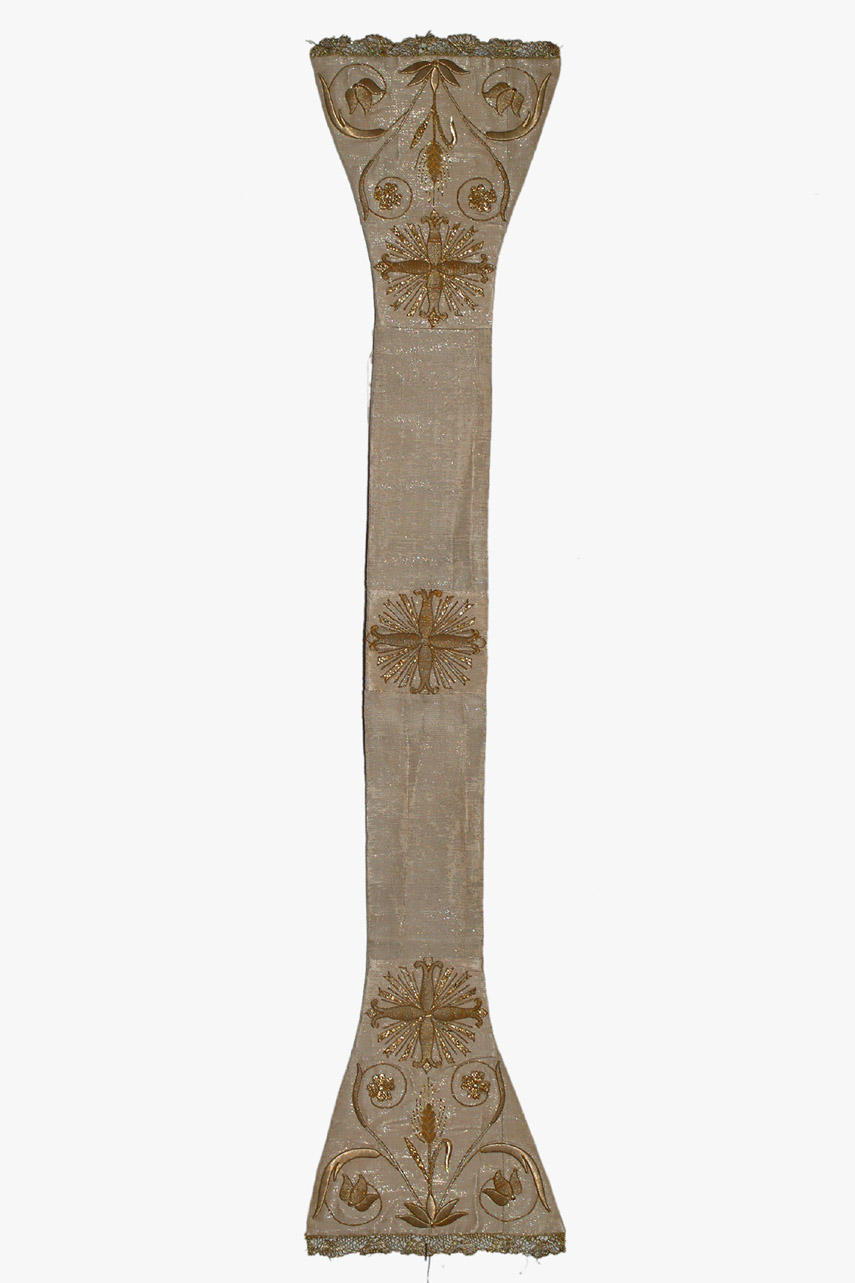 manipolo, elemento d'insieme - manifattura romana (metà sec. XIX)