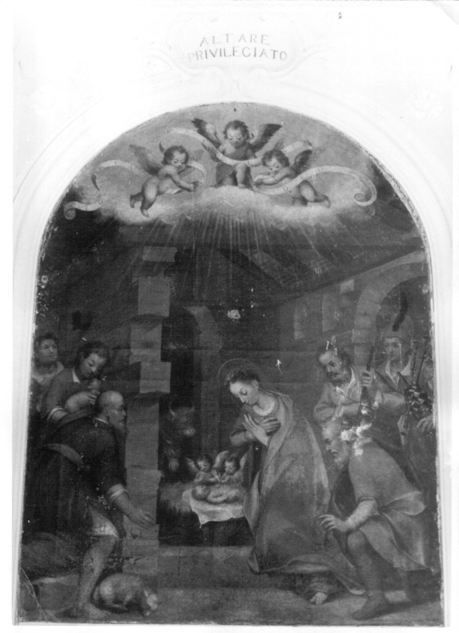 adorazione dei pastori (dipinto, opera isolata) di Ciburri Simeone (sec. XVII)