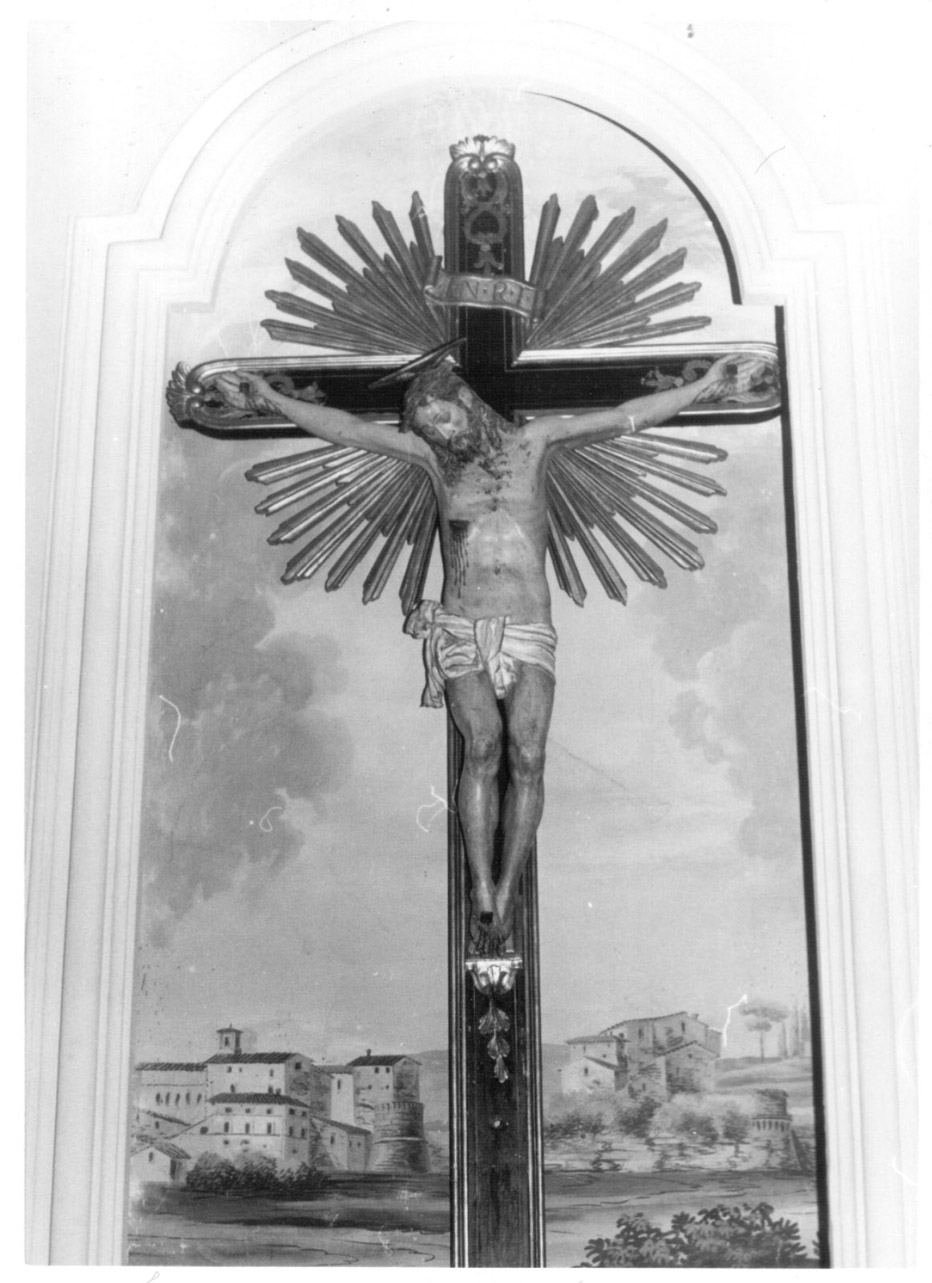 Cristo crocifisso (crocifisso, opera isolata) - bottega umbra (inizio sec. XVII, sec. XIX)