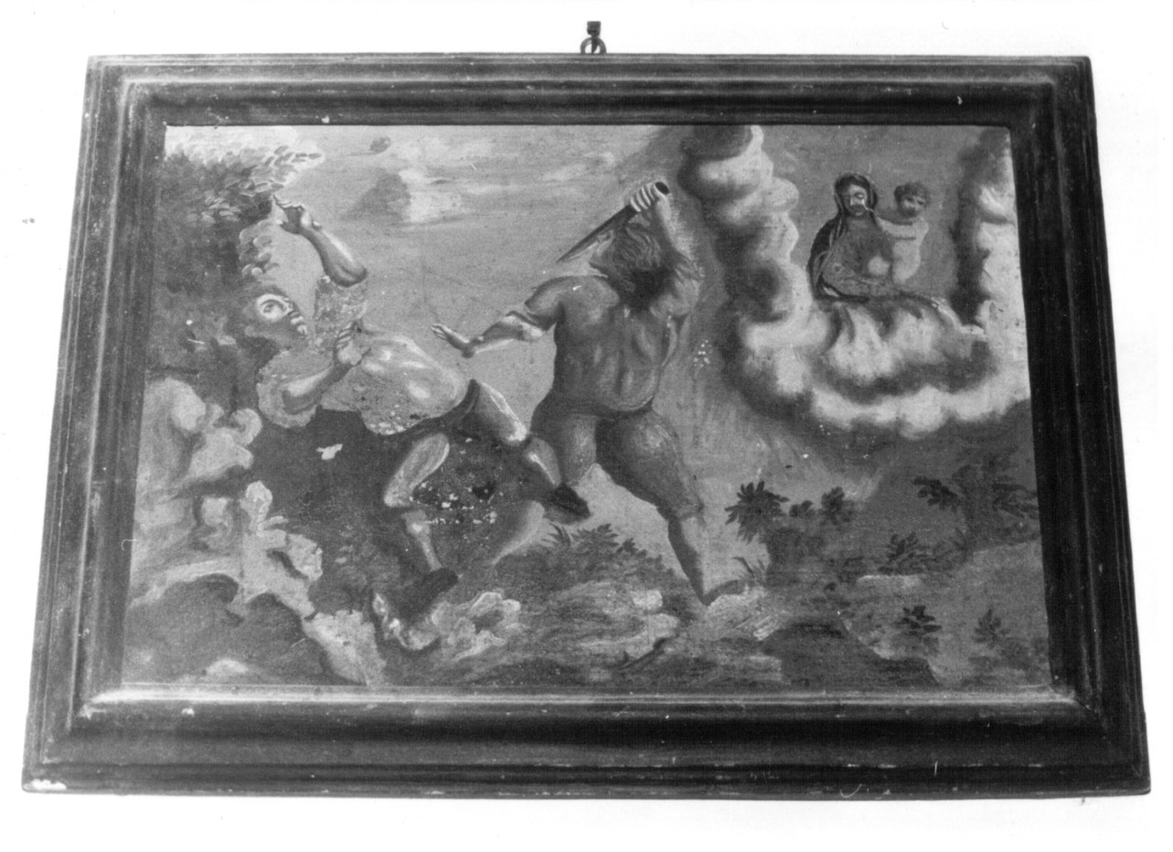 apparizione della Madonna (dipinto, opera isolata) - ambito Italia centrale (seconda metà sec. XVIII)