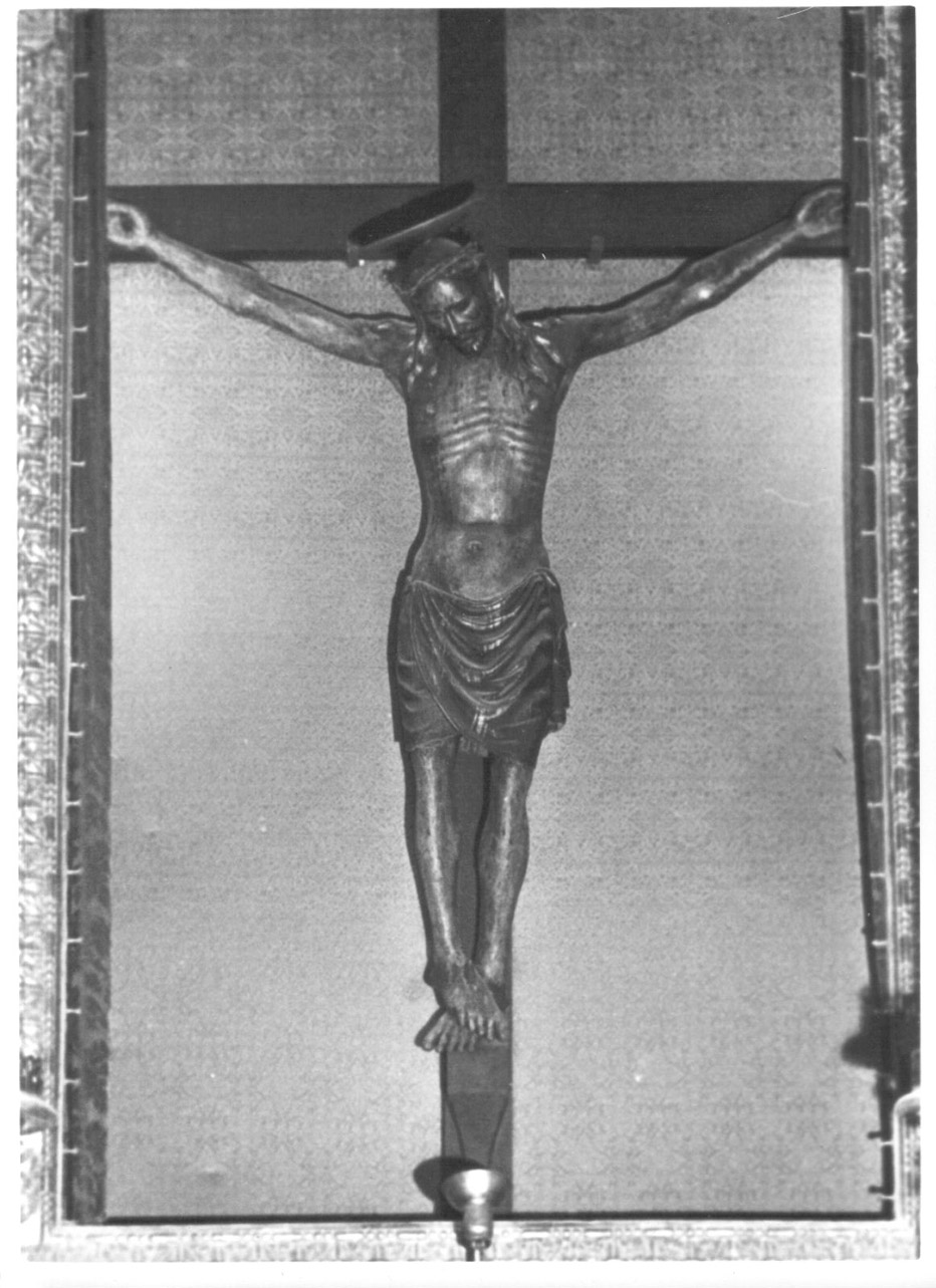 Cristo crocifisso (crocifisso, opera isolata) - ambito toscano (seconda metà sec. XV)