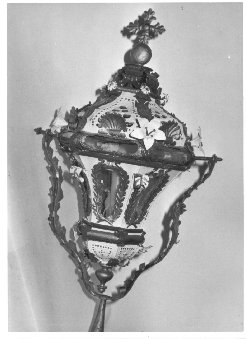 lanterna processionale, coppia - bottega Italia centrale (seconda metà sec. XVIII)