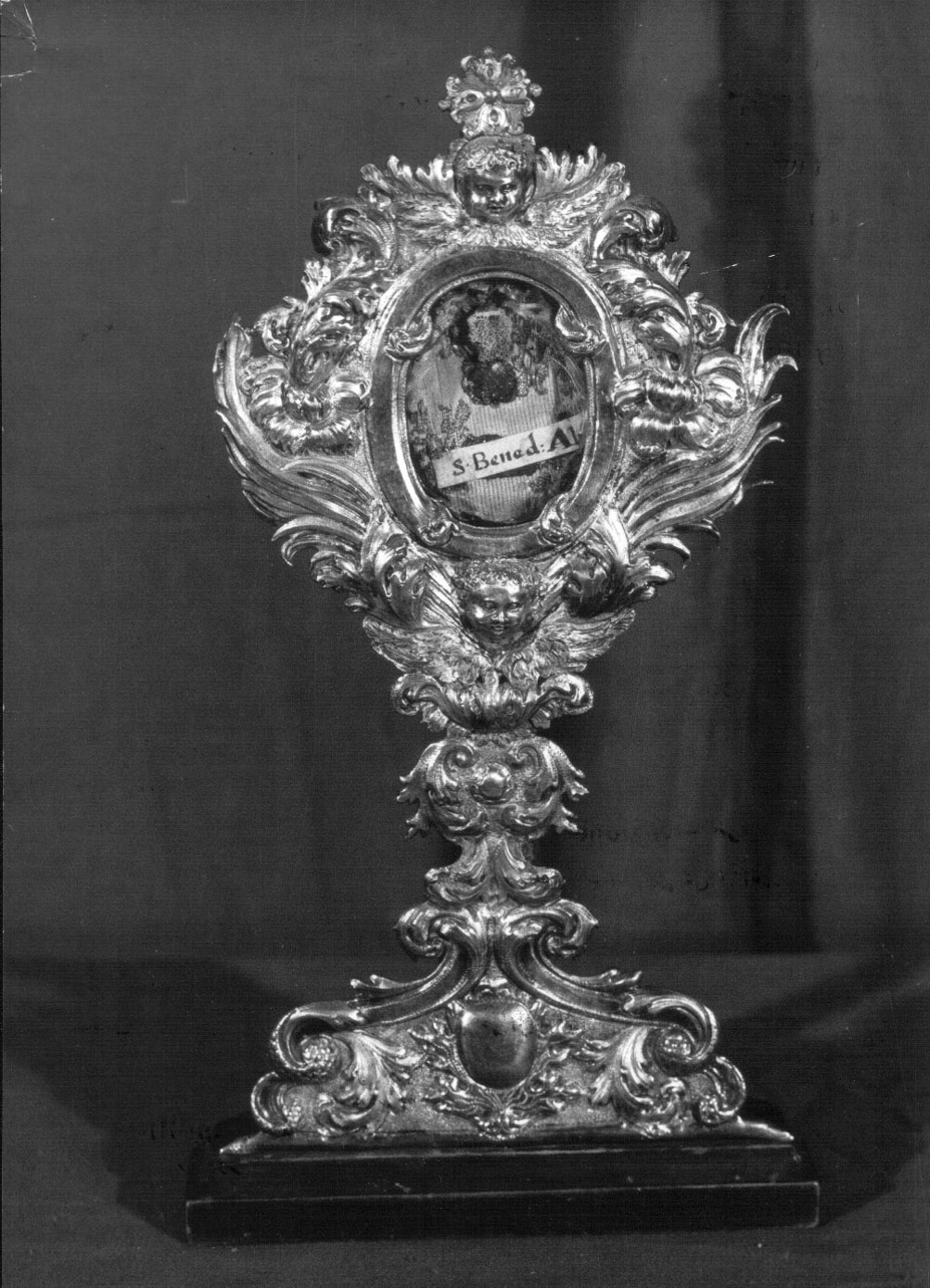 reliquiario - a ostensorio, opera isolata - bottega Italia centrale (seconda metà sec. XVII)