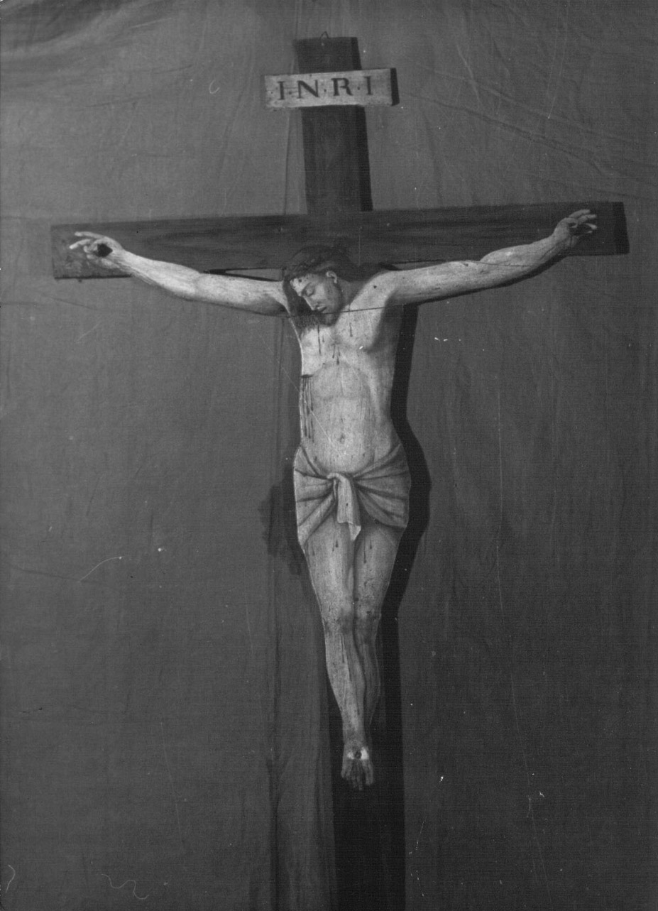 Cristo crocifisso (crocifisso, opera isolata) - ambito Italia centrale (sec. XVII)