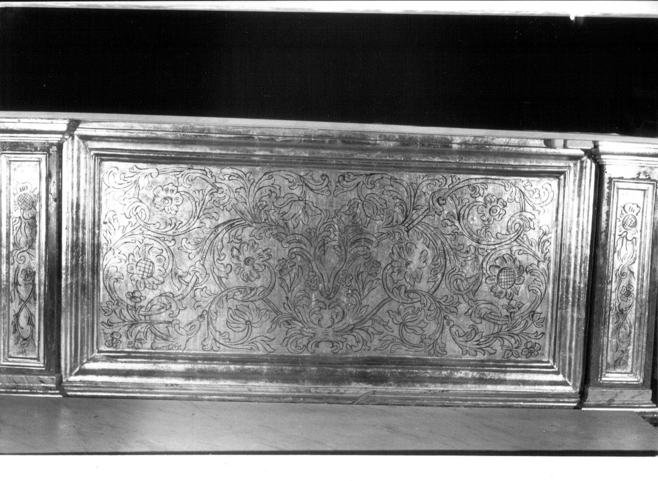 paliotto - a pannello piano, coppia - bottega Italia centrale (sec. XVII)