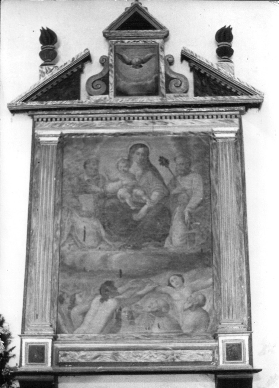 mostra d'altare, elemento d'insieme - bottega Italia centrale (prima metà sec. XVIII)