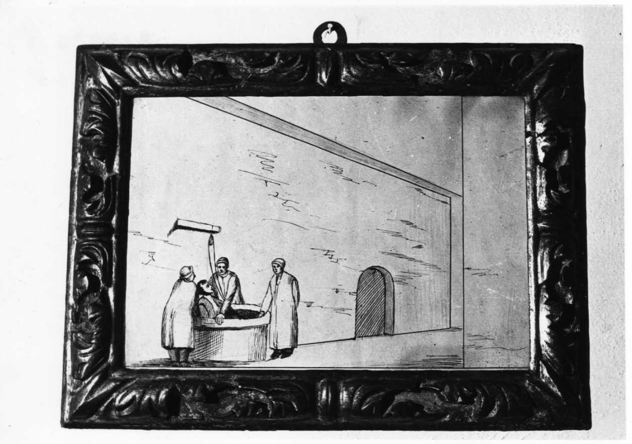 Miracolo del muratore (ex voto, opera isolata) - ambito umbro (secondo quarto sec. XIX)