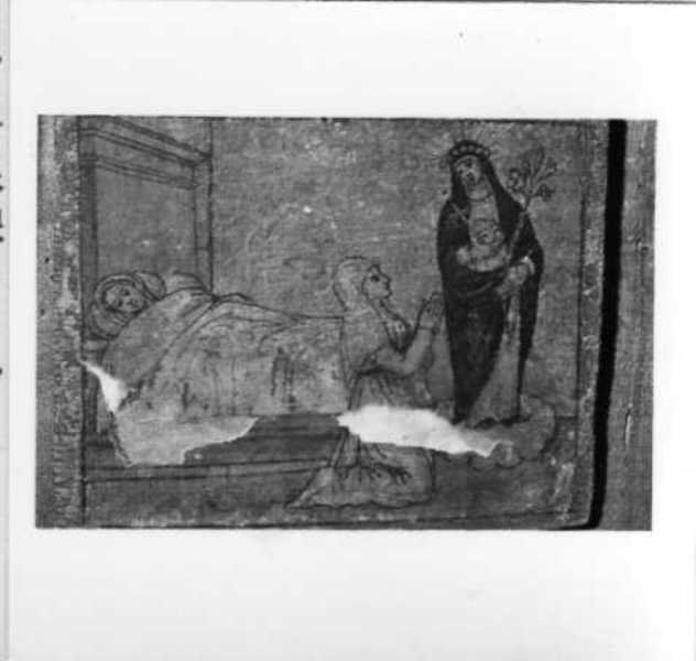Miracolo della donna malata (ex voto, opera isolata) - ambito umbro (sec. XVII)