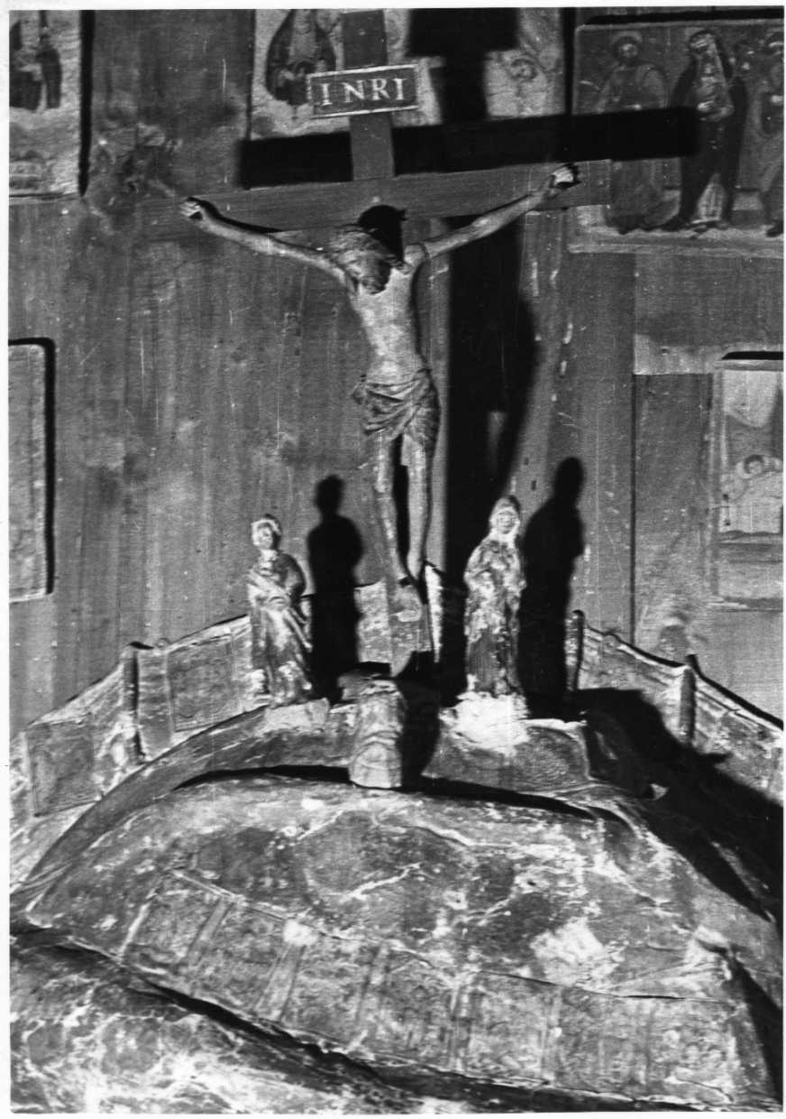 Cristo sul monte Calvario (scultura, insieme) di Di Angelo De Bontempi Sebastiano (sec. XVI)