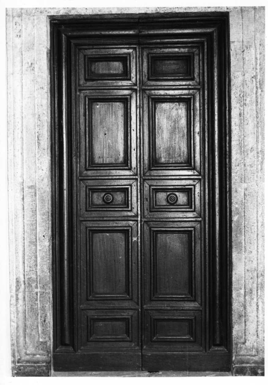 porta - a due battenti, serie - bottega Italia centrale (sec. XVIII)