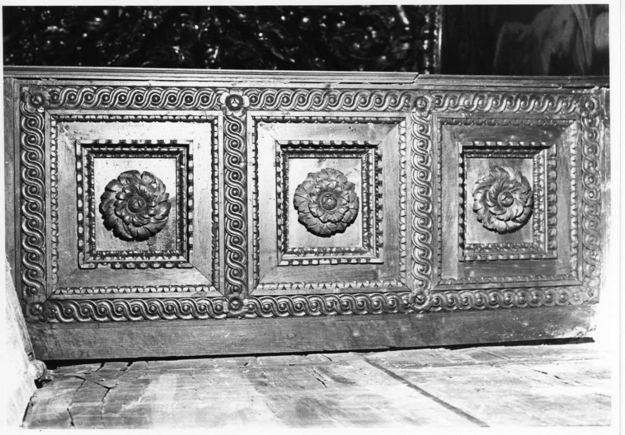 pannello, elemento d'insieme - bottega Italia centrale (fine sec. XVI)