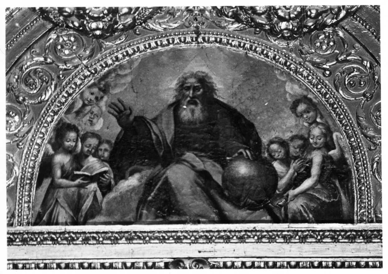 Dio Padre in gloria (dipinto, elemento d'insieme) di Scaramuccia Giovanni Antonio (sec. XVII)