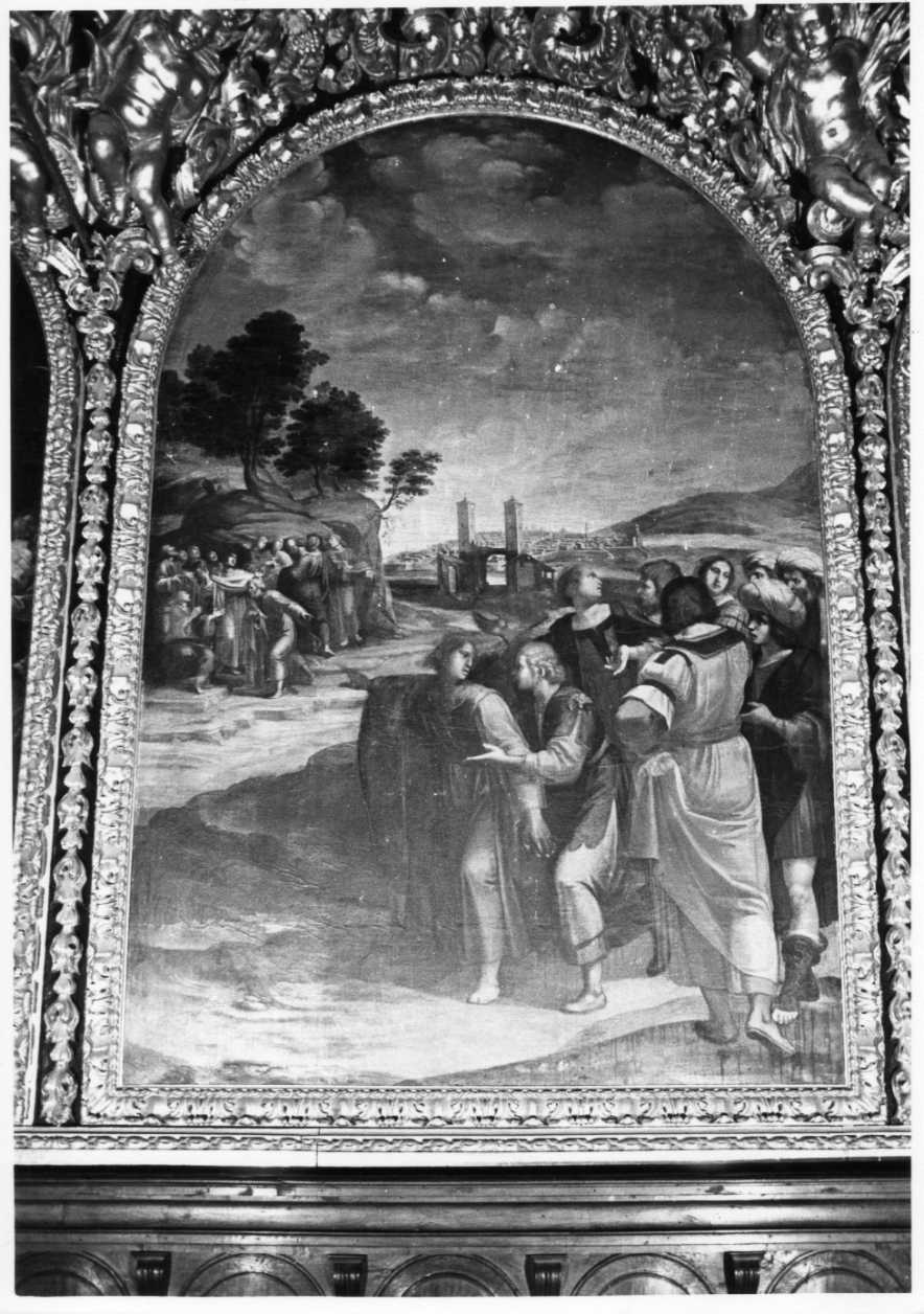 San Filippo invita Natanaele a seguire Gesù (dipinto, ciclo) di Angeli Giulio Cesare (sec. XVII)