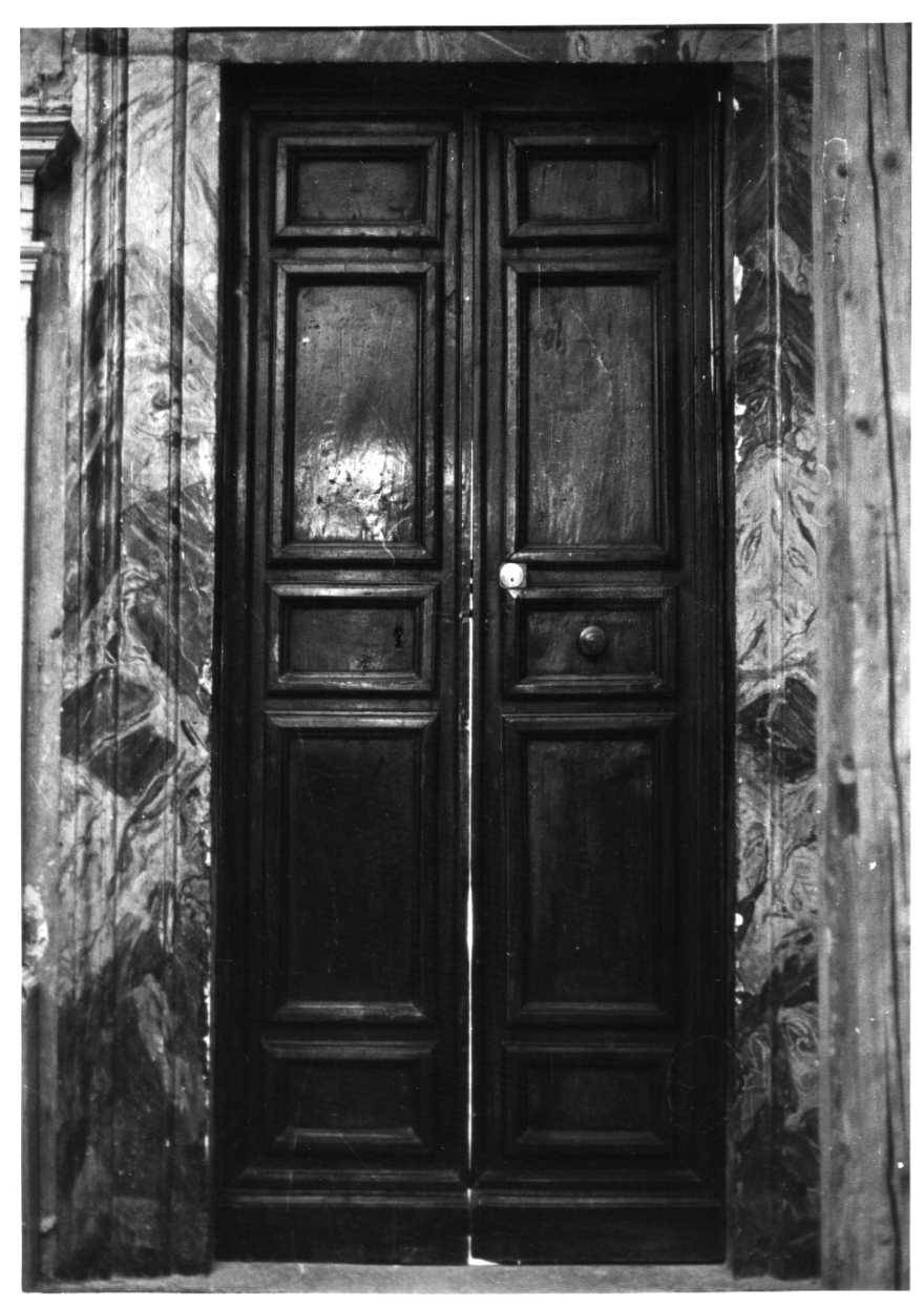 porta - a due battenti, serie - bottega umbra (sec. XVIII)